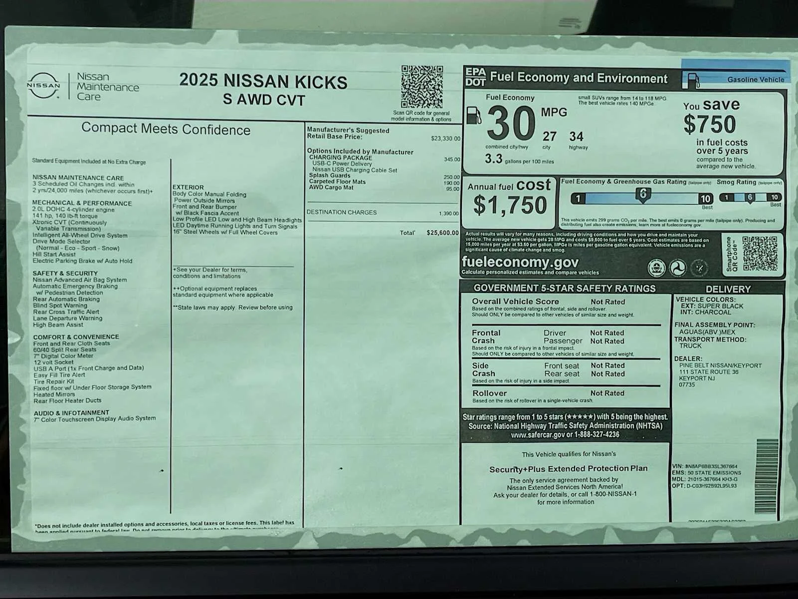 Certified Used 2025 Super Black Nissan S image 6