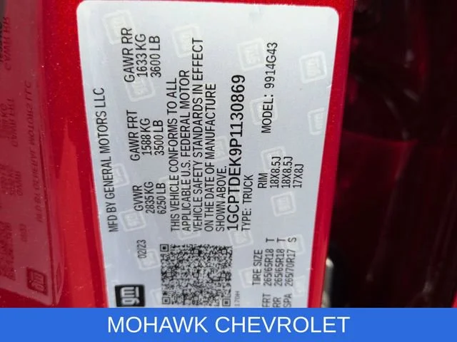 Used 2023 Radiant Red Tintcoat Chevrolet Z71 image 35