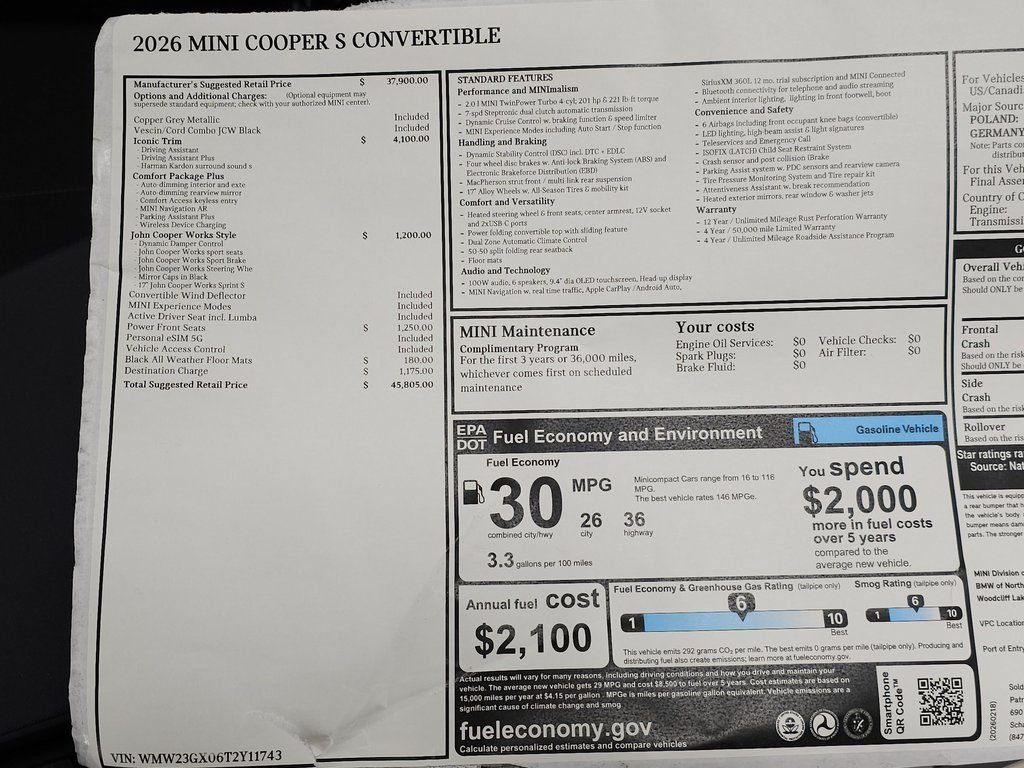 New 2026 Gray Metallic MINI Iconic image 32