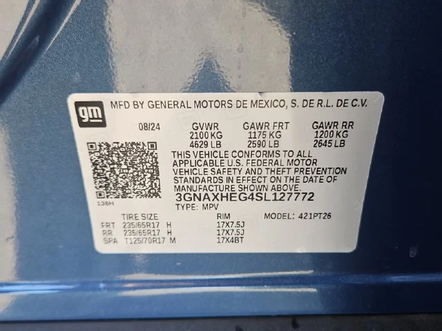 Used 2025 Lakeshore Blue Metallic Chevrolet LT image 30