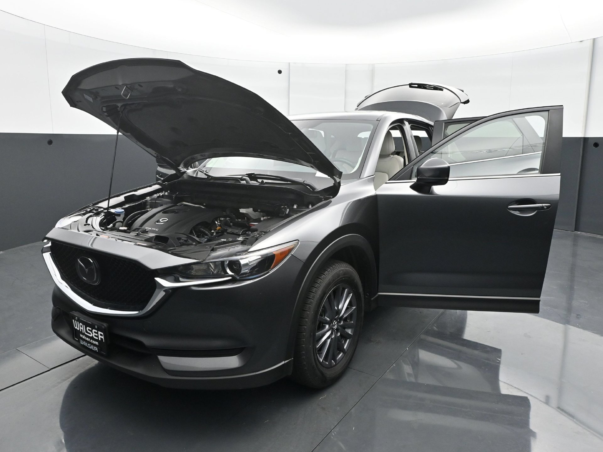Used 2021 Machine Gray Metallic Mazda Touring AWD image 30