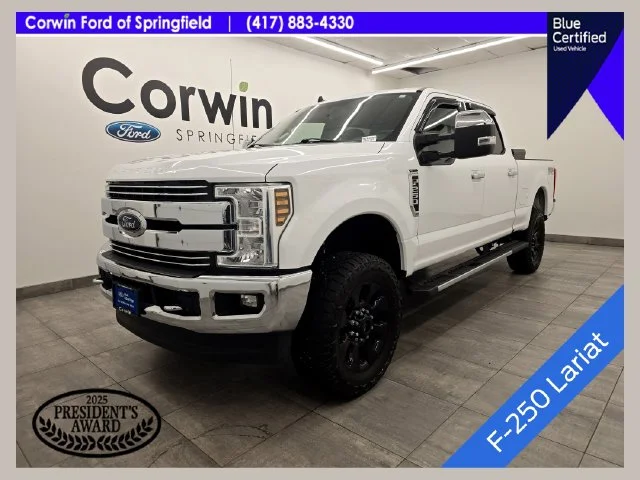Certified Used 2019 Oxford White Ford Lariat image 1