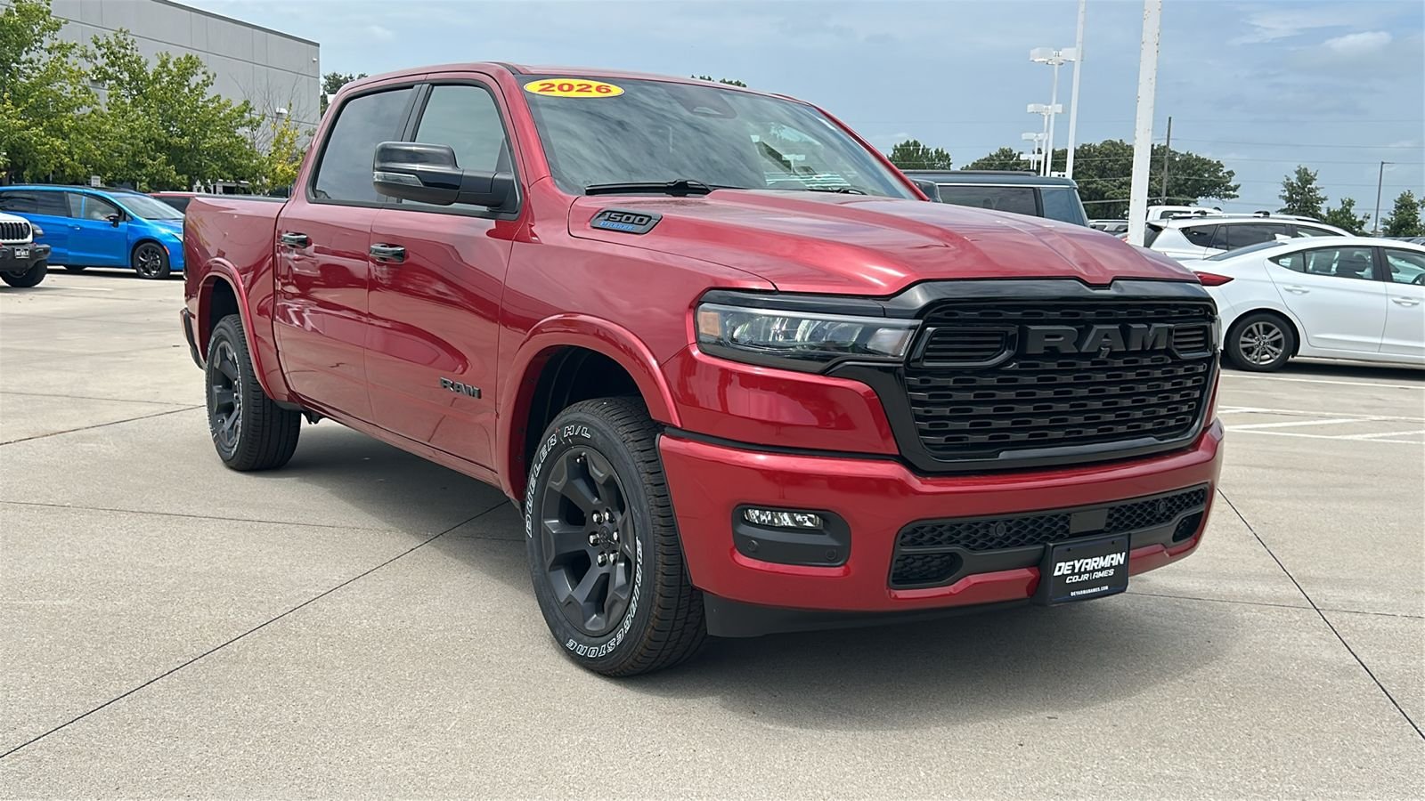 New 2026 Molten Red Pearl-Coat Exterior Paint RAM Big Horn/Lone Star image 2