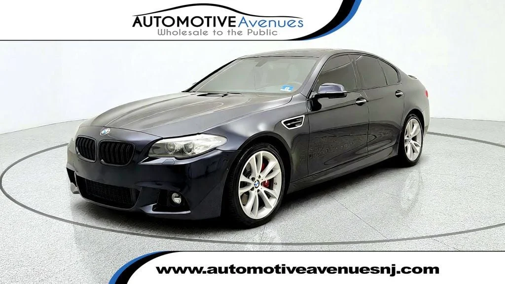 Used 2015 Azurite Black Metallic BMW 4dr Sdn 550i xDrive M Sport w/ Executive & Luxury Seating Pkgs image 1