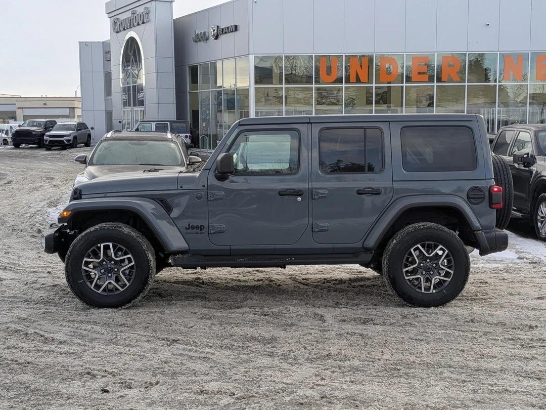 New 2026 Dark blue Jeep Sahara - - 4x4 - McKinley Leather - Body-Color Top - Alpine Audio - Technology Group & More! image 5