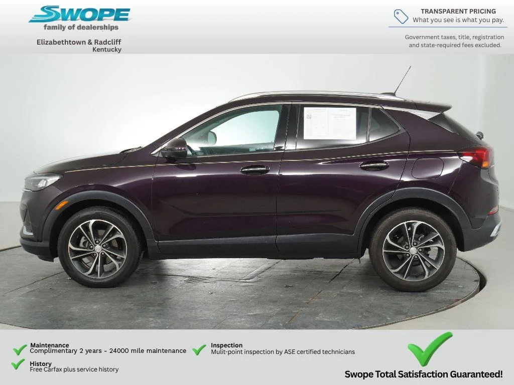 Used 2021 Black Currant Metallic Buick Essence image 6