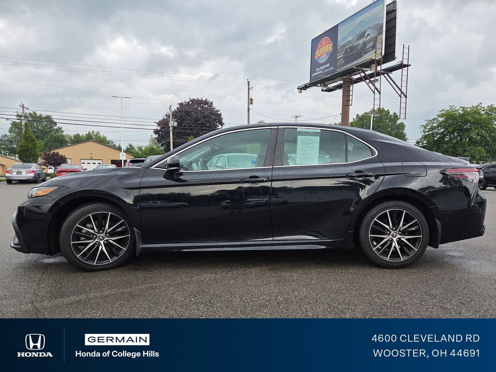 Used 2023 Midnight Black Metallic Toyota SE image 12
