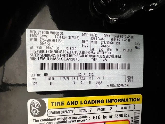 Used 2025 Black Ford Platinum image 60