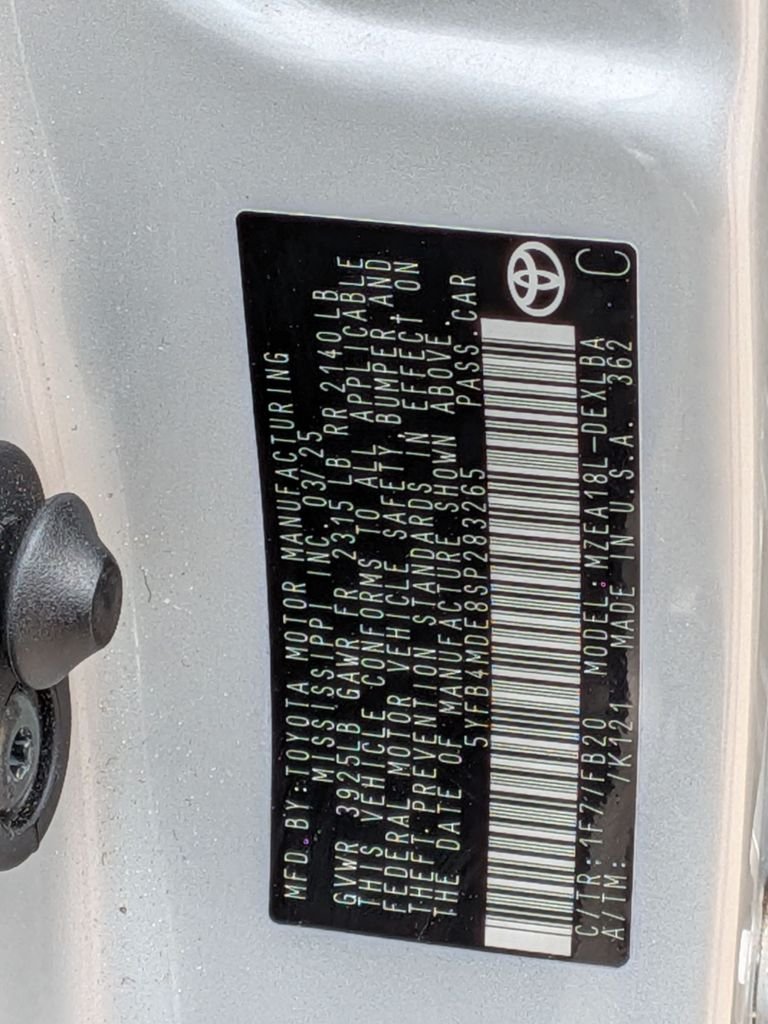 Used 2025 Silver Toyota LE image 31