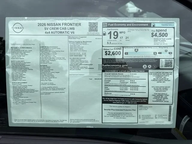 New 2026 Boulder Gray Pearl Nissan SV image 12