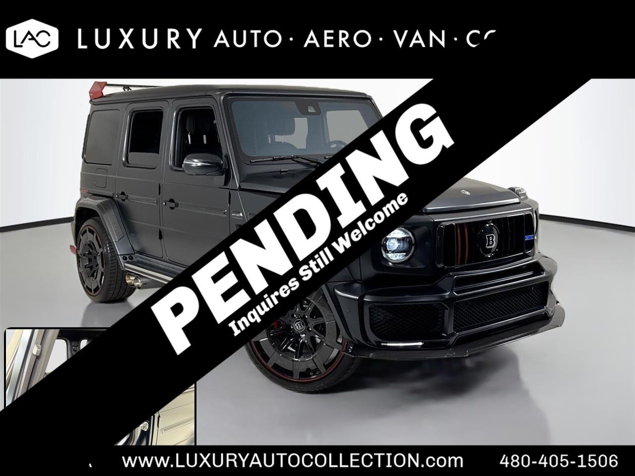 Used 2023 MANUFAKTUR Night Black Magno Mercedes-Benz AMG® G 63 | Brabus Widebody | Matte Black image 1