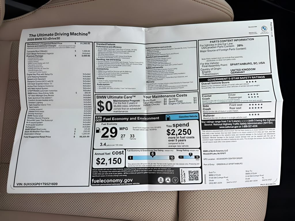 New 2026 Tanzanite Blue II Metallic BMW 30 xDrive image 25
