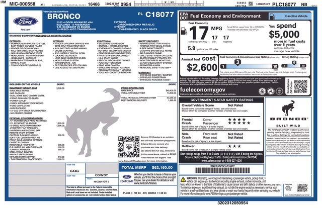 Used 2023 Carbonized Gray Metallic Ford Badlands image 30