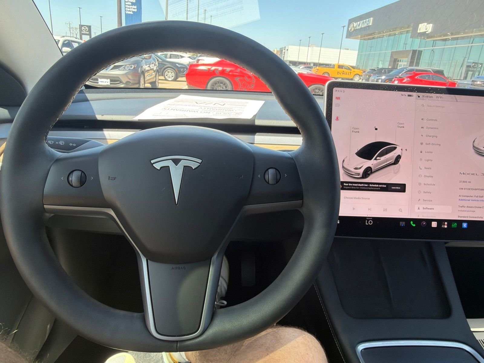 Used 2023 Pearl White Multi-Coat Tesla Base image 15