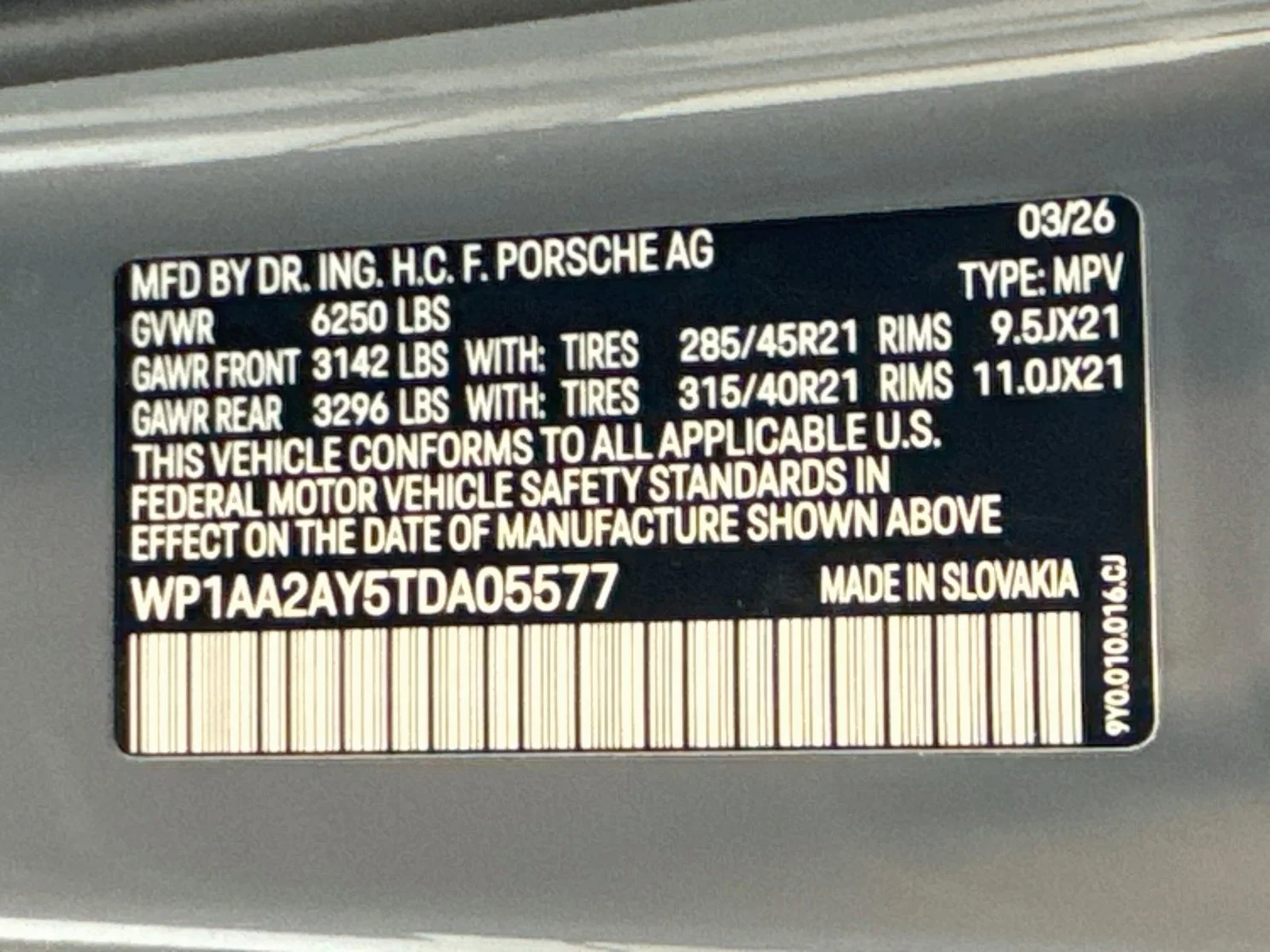 New 2026 Arctic Grey Porsche  image 26