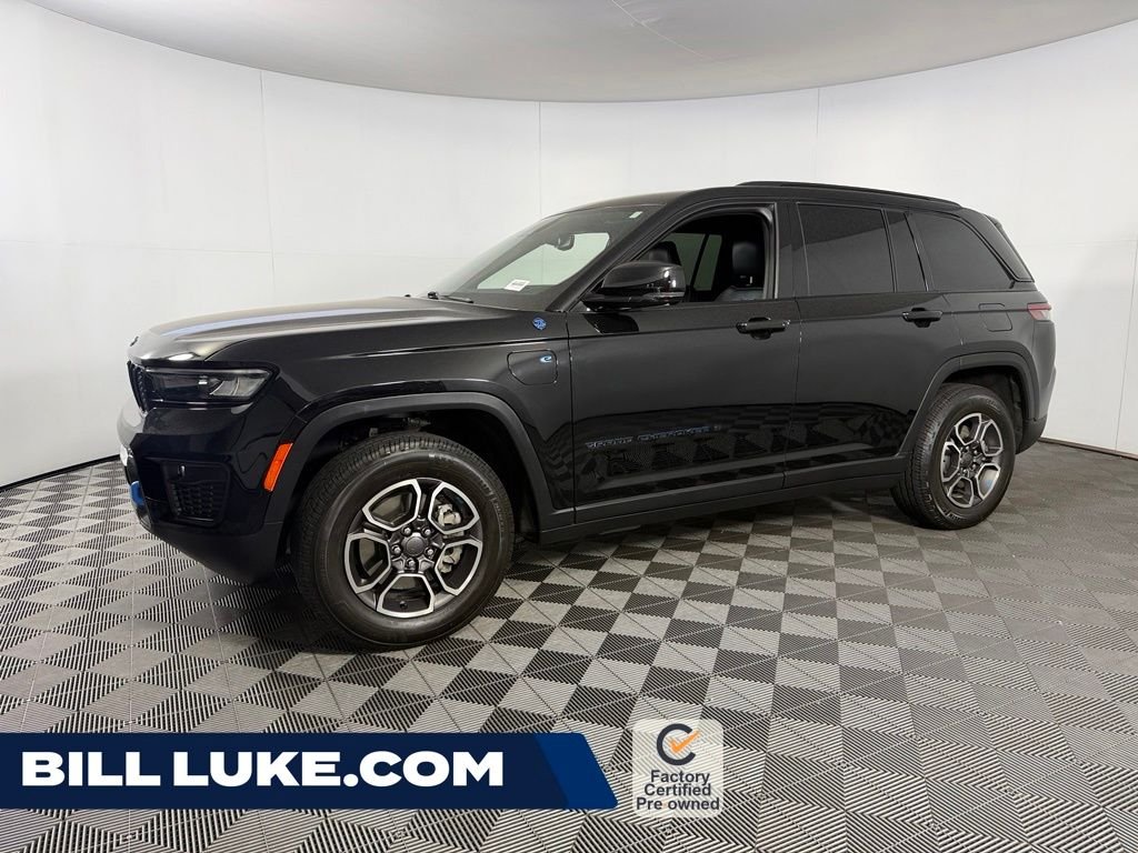 Used 2022 Black Jeep Trailhawk 4xe image 1