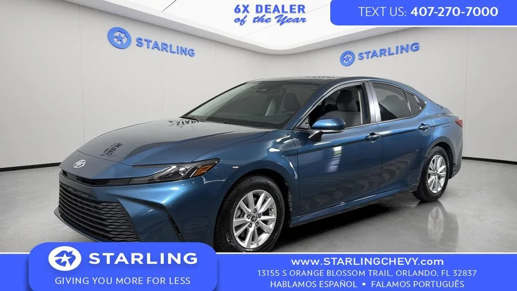 Used 2025 Blue Toyota LE image 1
