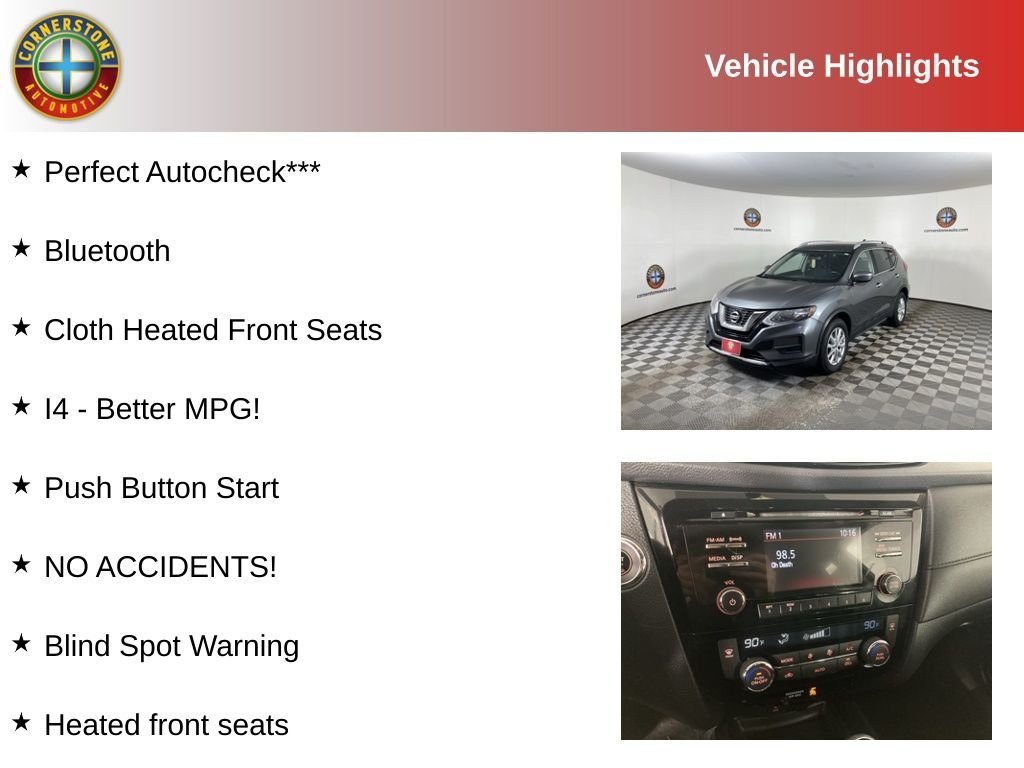 Used 2017 Nissan Rogue SV with VIN KNMAT2MT7HP539617 for sale in Elk River, Minnesota