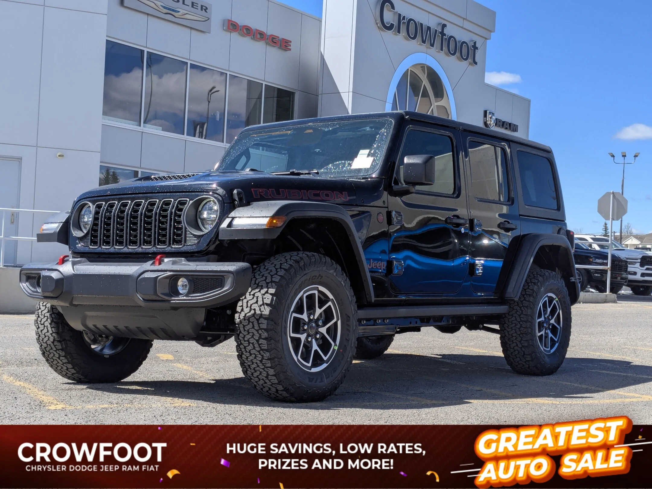 New 2026 Black Jeep Rubicon - - Nappa Leather - Convenience Grp - Safety Grp - Steel Perf Hood & More! image 1