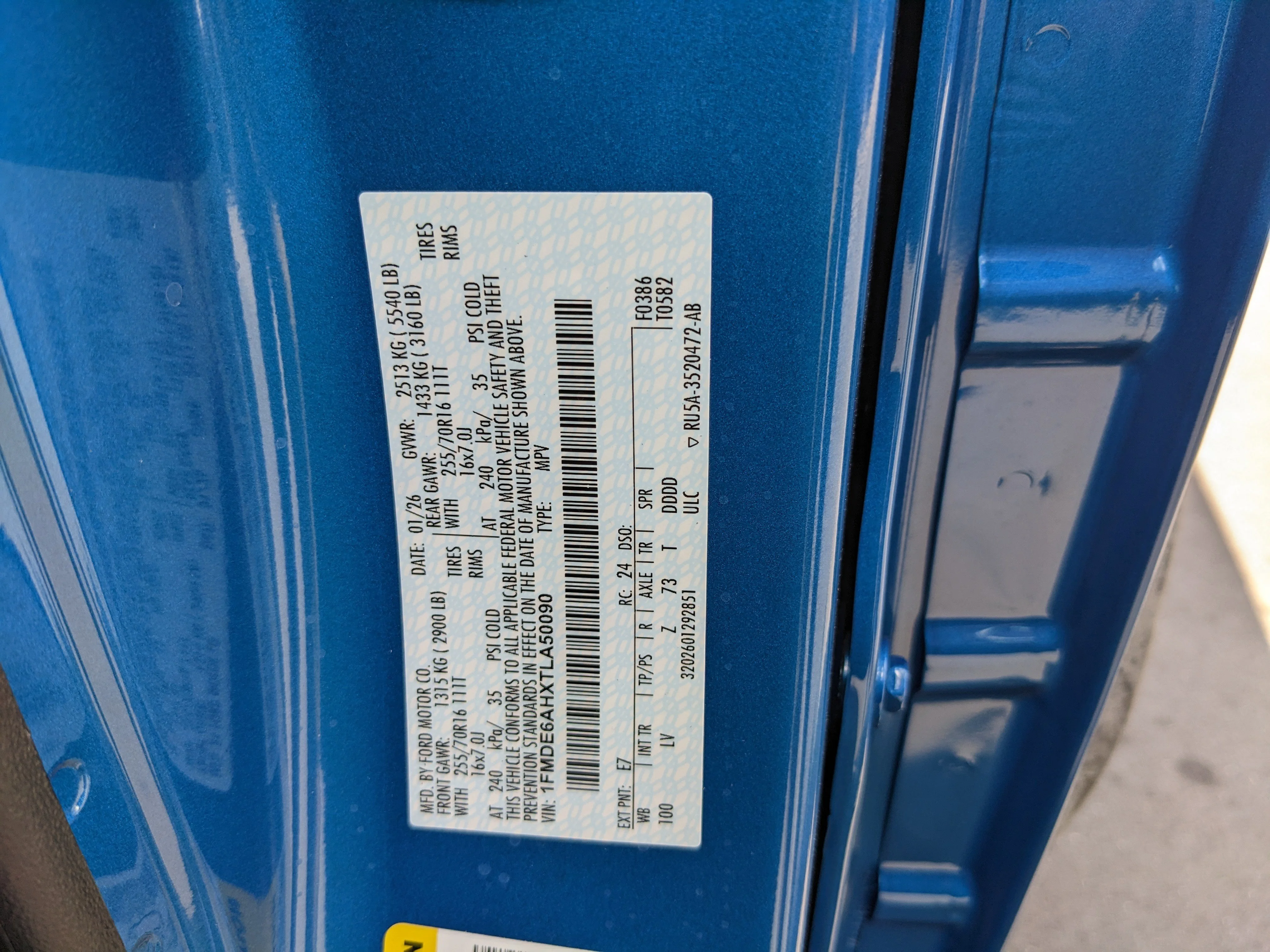 New 2026 Velocity Blue Metallic Ford Base image 34