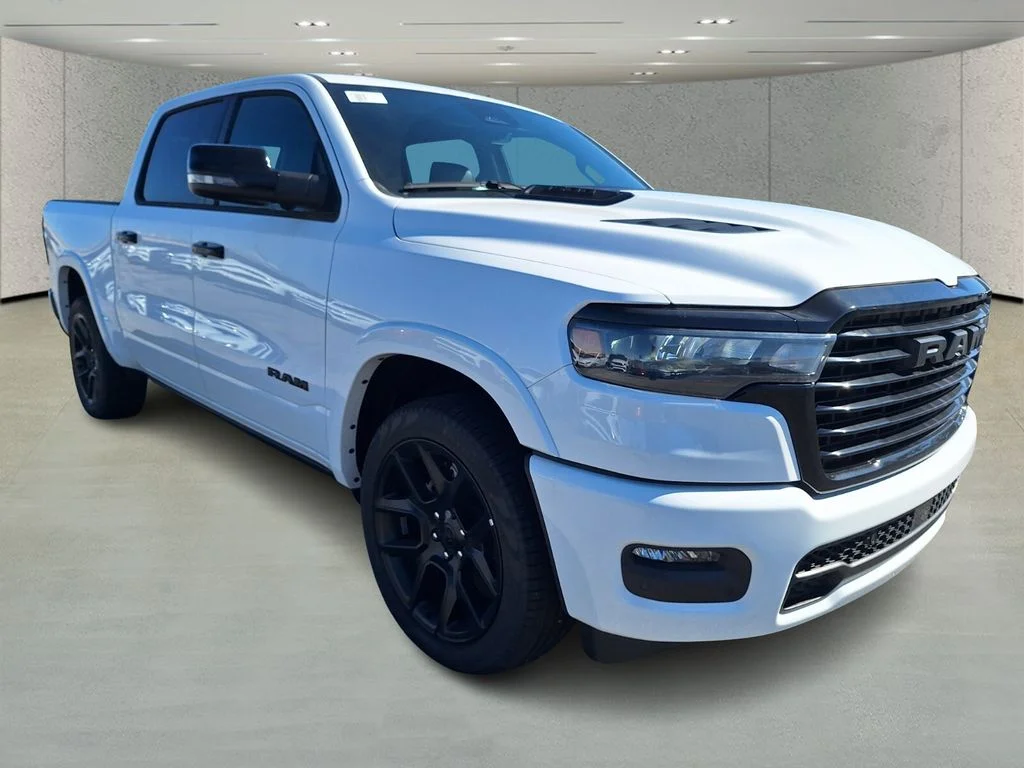 New 2026 Bright White Clear-Coat Exterior Paint RAM Laramie image 6