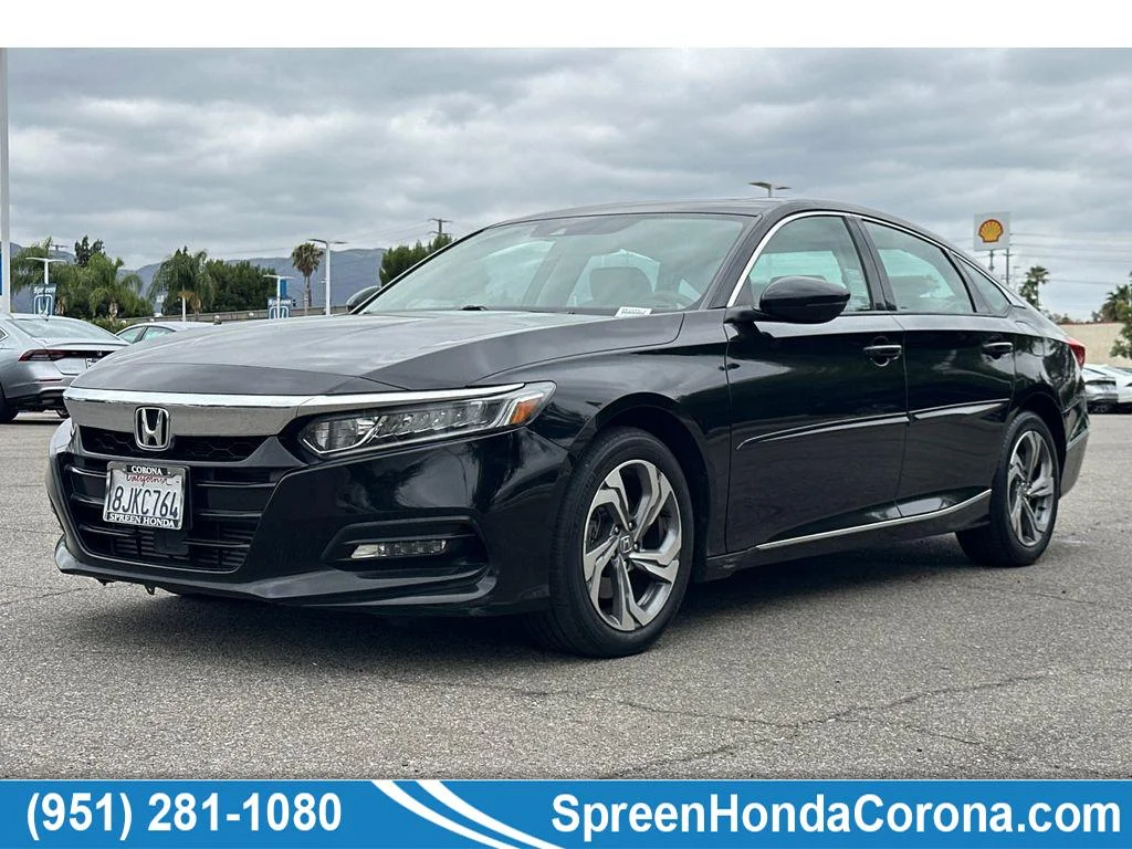 Used 2018 Crystal Black Pearl Honda EX-L 2.0T image 1