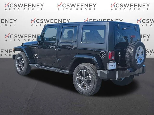 Used 2017 Black Jeep Unlimited Sahara image 3