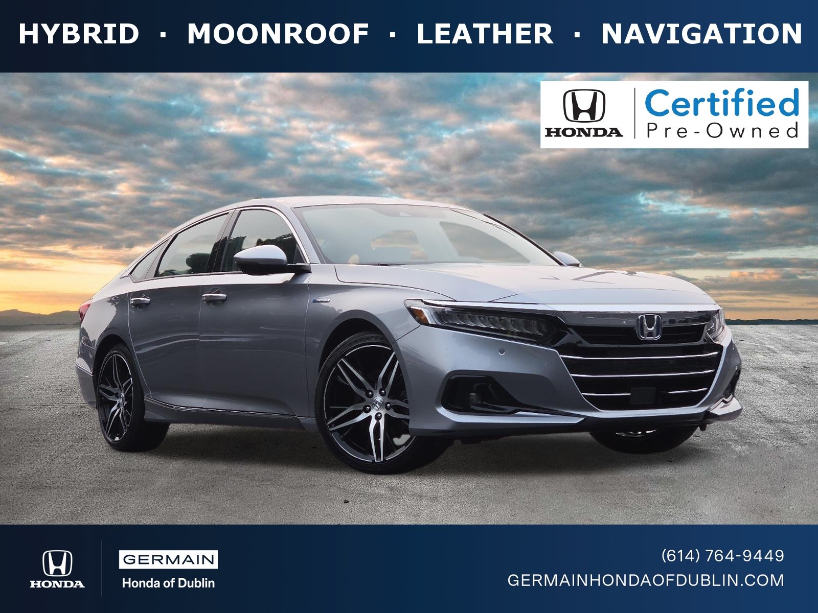Certified Used 2022 Crystal Black Pearl Honda Touring image 1
