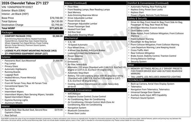 Used 2026 Black Chevrolet Z71 image 5