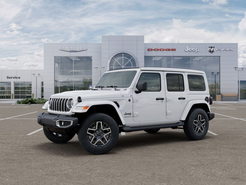 New 2026 Bright White Clear-Coat Exterior Paint Jeep Sahara image 2