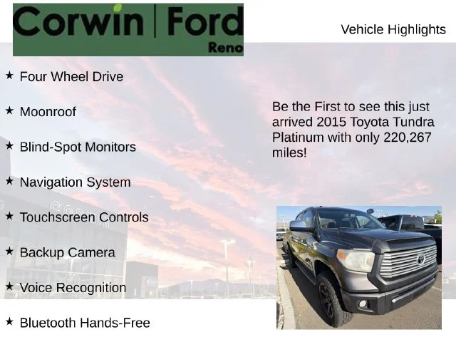 Used 2015 Gray Toyota Platinum image 4
