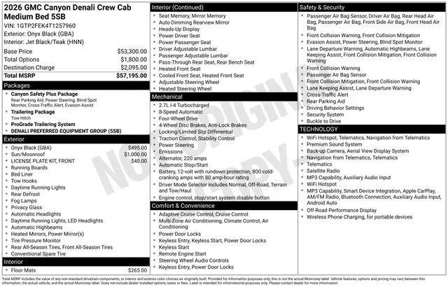 New 2026 Onyx Black GMC Denali image 5