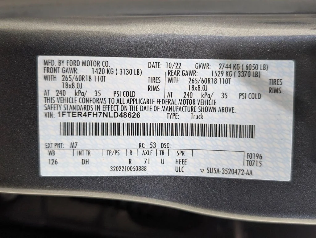 Certified Used 2022 Carbonized Gray Metallic Ford Lariat image 10