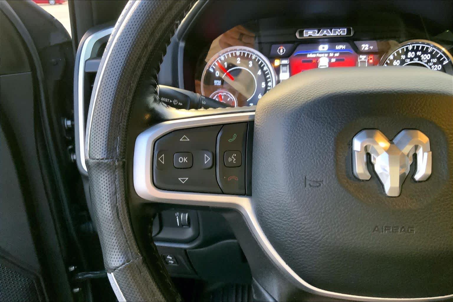 Used 2022 Granite Crystal Metallic Clearcoat Ram Big Horn image 23