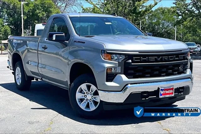 New 2025 Sterling Gray Metallic Chevrolet WT image 2