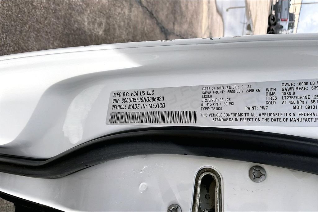 Used 2022 White Ram Laramie image 15