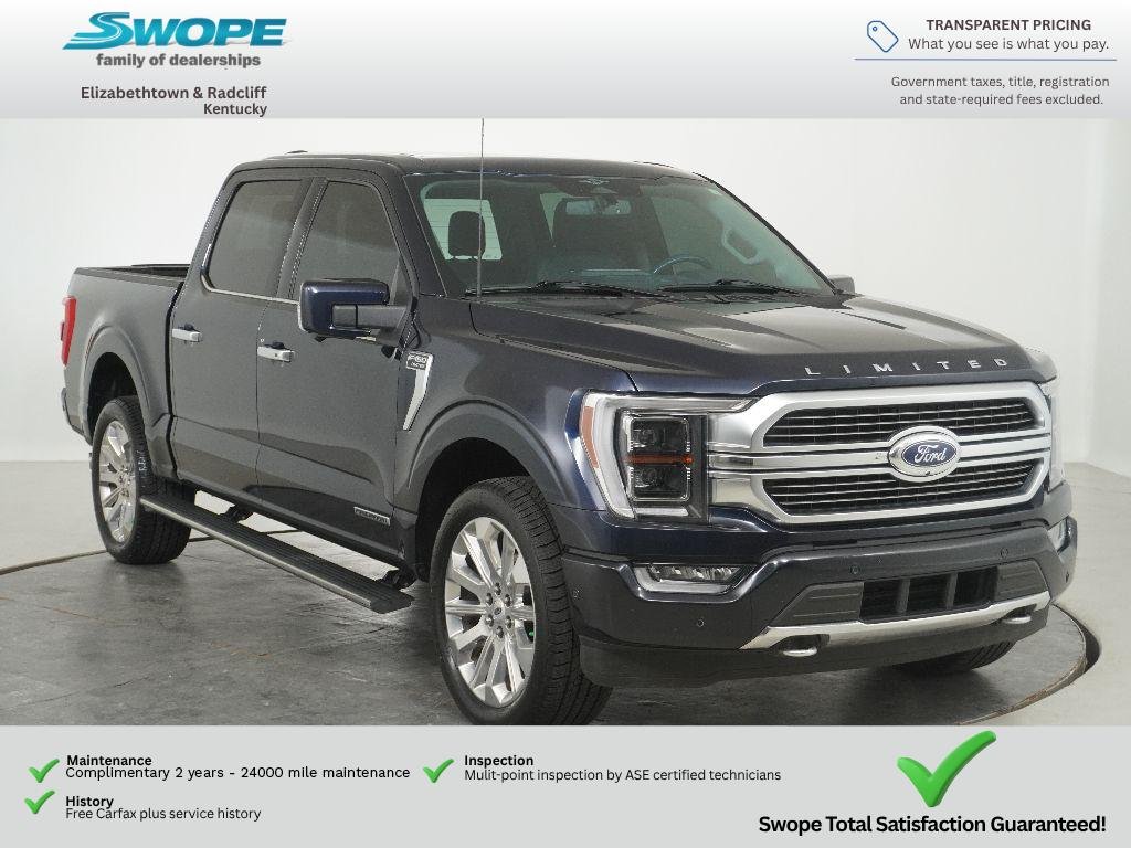 Used 2023 Antimatter Blue Metallic Ford Limited image 1