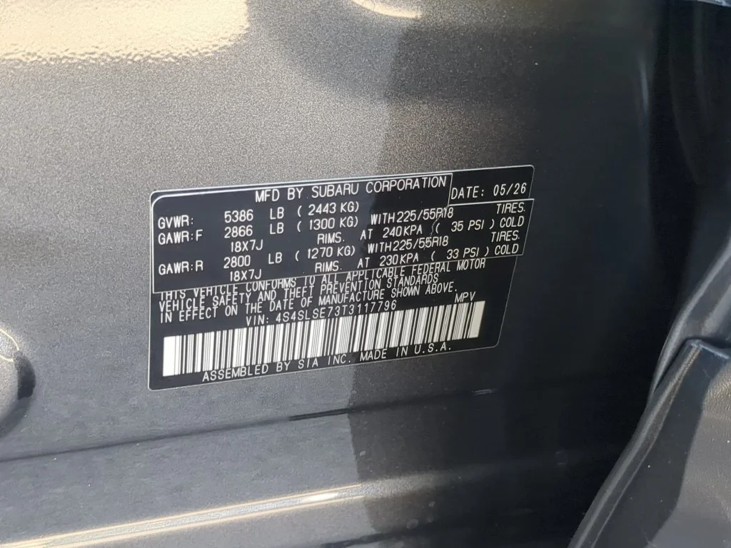 New 2026 MAGNETITE GRAY METALLIC Subaru Premium Hybrid image 36