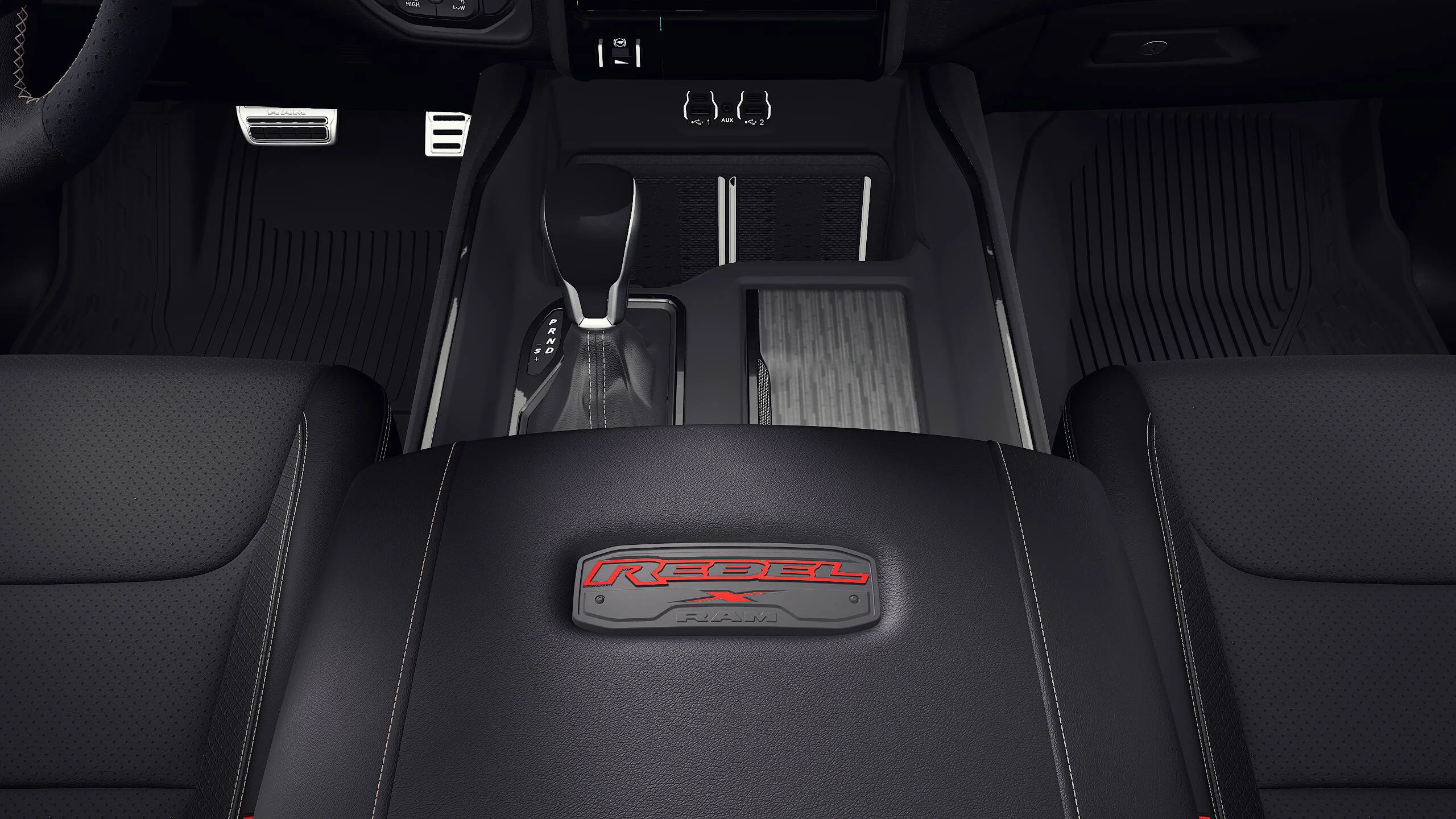 New 2027 Diamond Black Crystal Pearl-Coat Exterior Paint RAM REBEL image 4
