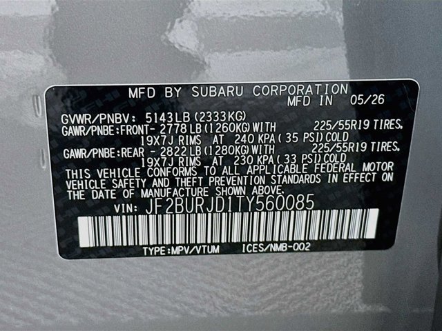 New 2026 RIVER ROCK PEARL Subaru Touring XT image 31