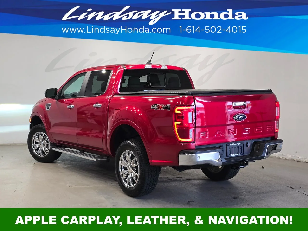 Used 2021 Rapid Red Metallic Tinted Clearcoat Ford Lariat image 4