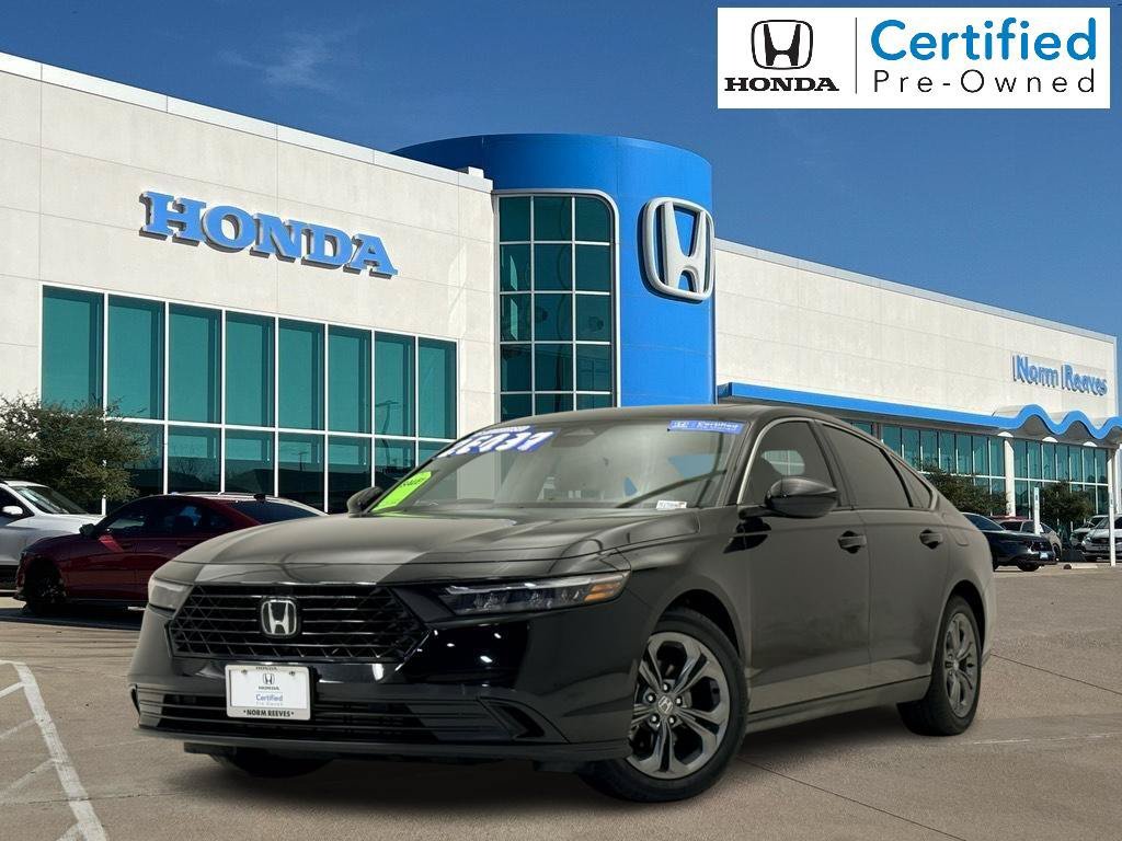 Certified Used 2024 Crystal Black Pearl Honda EX image 1