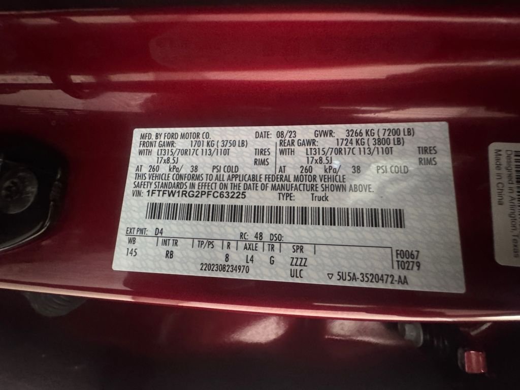 Used 2023 Red Ford Raptor image 20