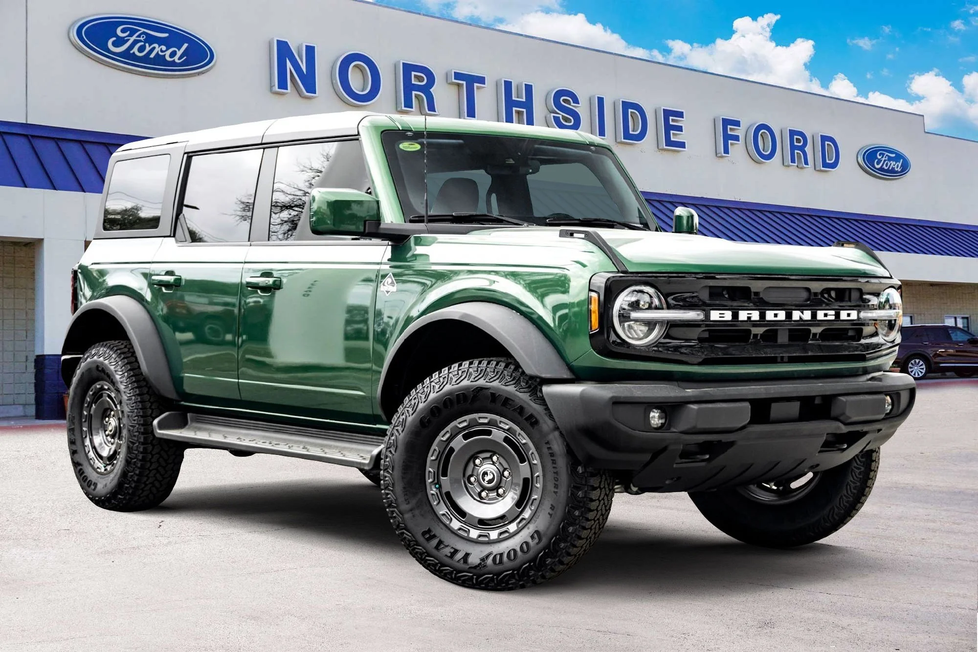 New 2025 Eruption Green Metallic Ford Outer Banks image 1