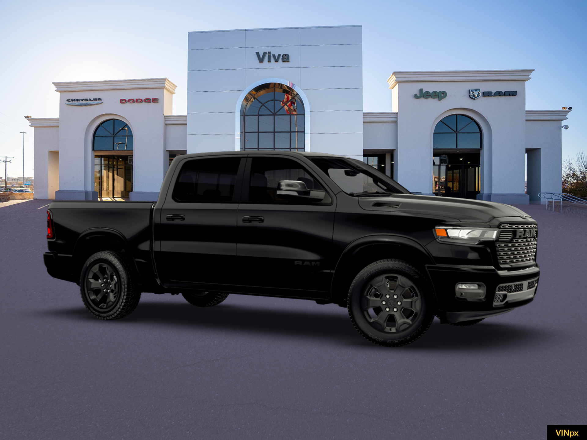 New 2026 Diamond Black Crystal Pearl-Coat Exterior Paint RAM Big Horn/Lone Star image 22