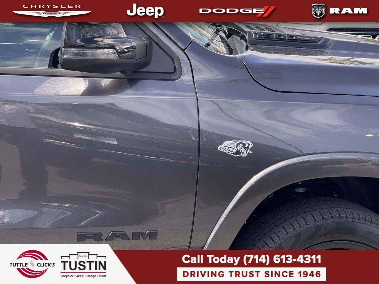 New 2026 Granite Crystal Metallic Clear-Coat Exterior Paint RAM Laramie image 14
