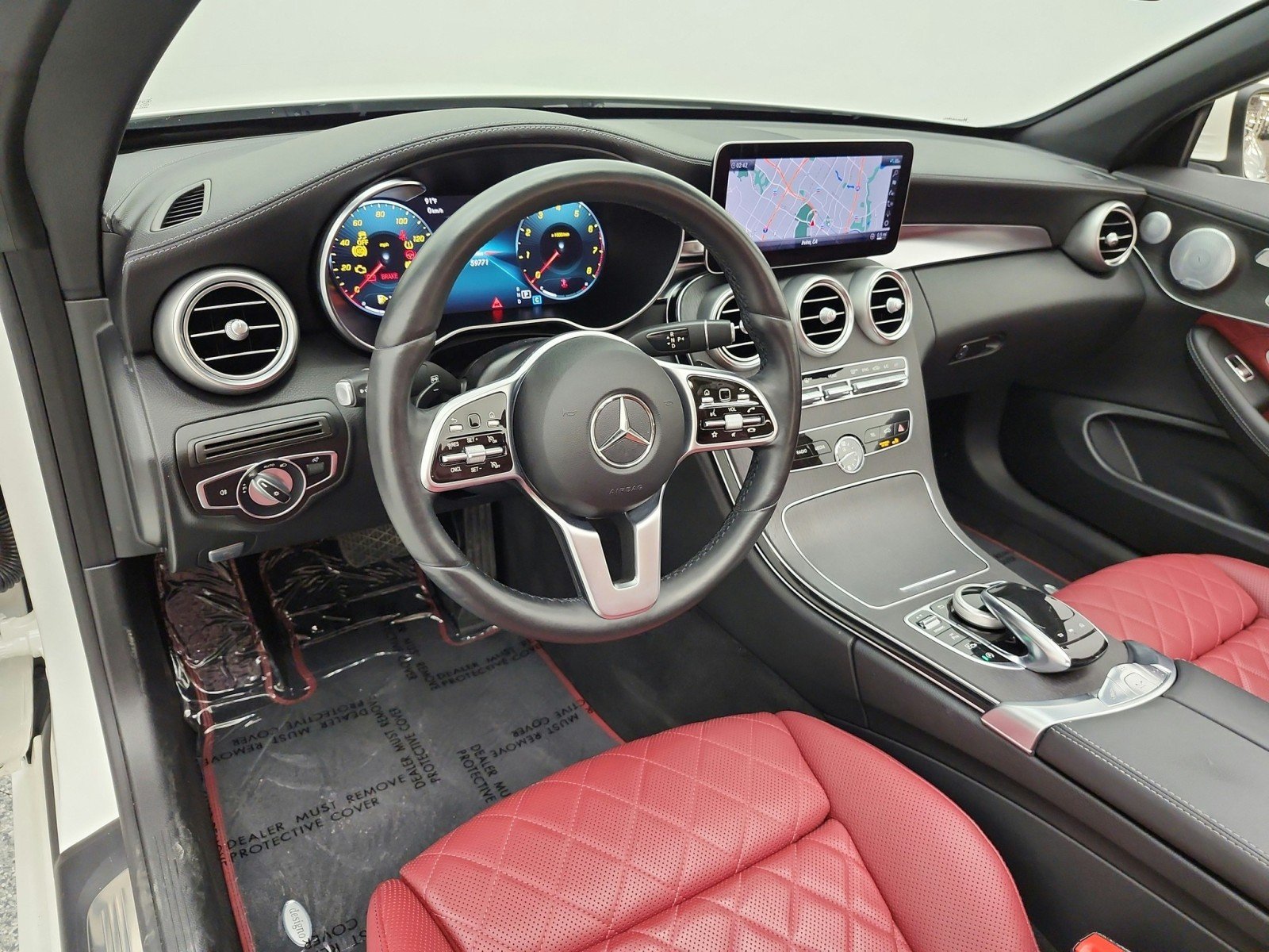 Certified Used 2021 designo Diamond White Metallic Mercedes-Benz C 300 4MATIC® Cabriolet image 9