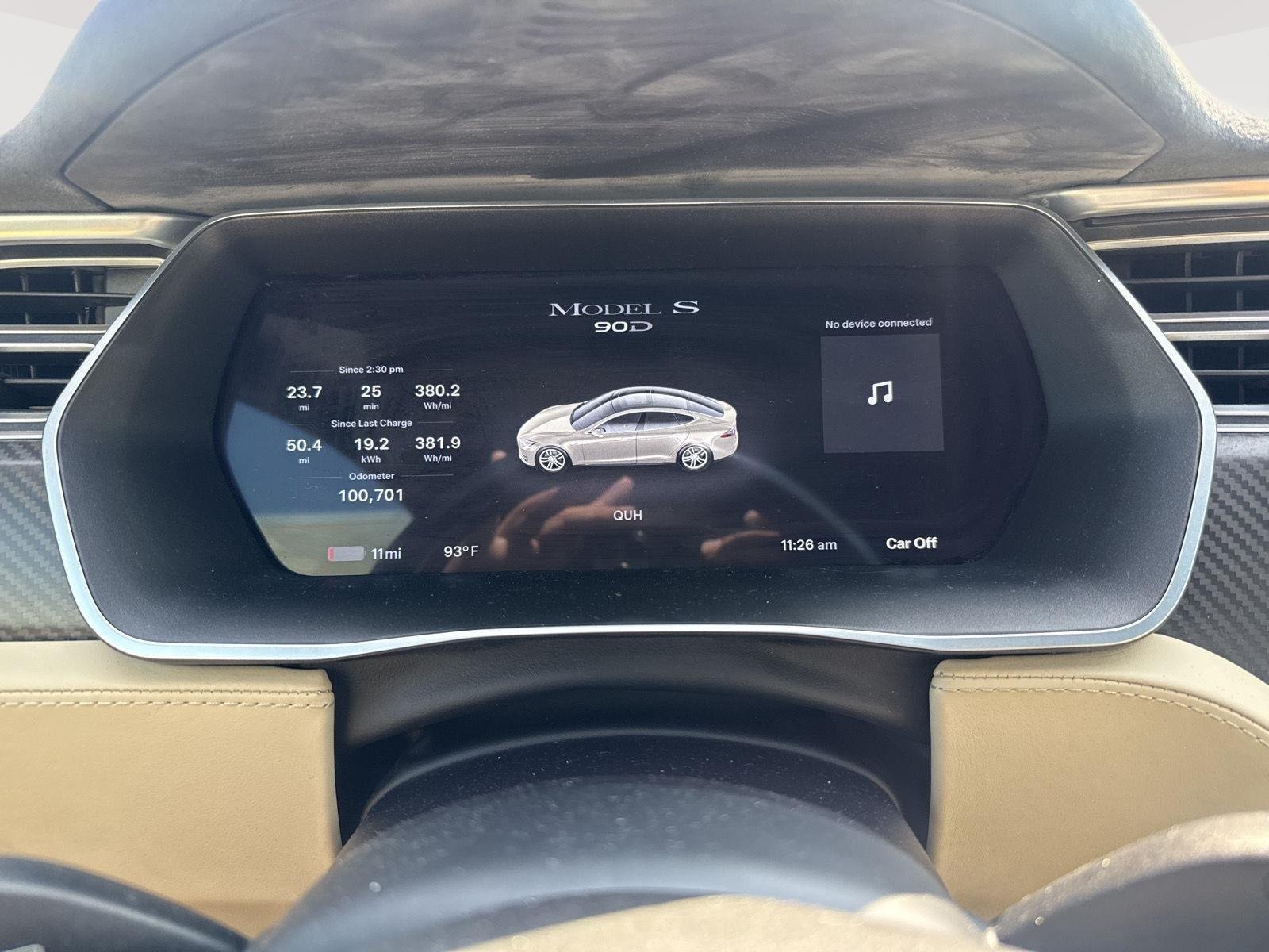 Used 2016 Titanium Metallic Tesla 90D image 2