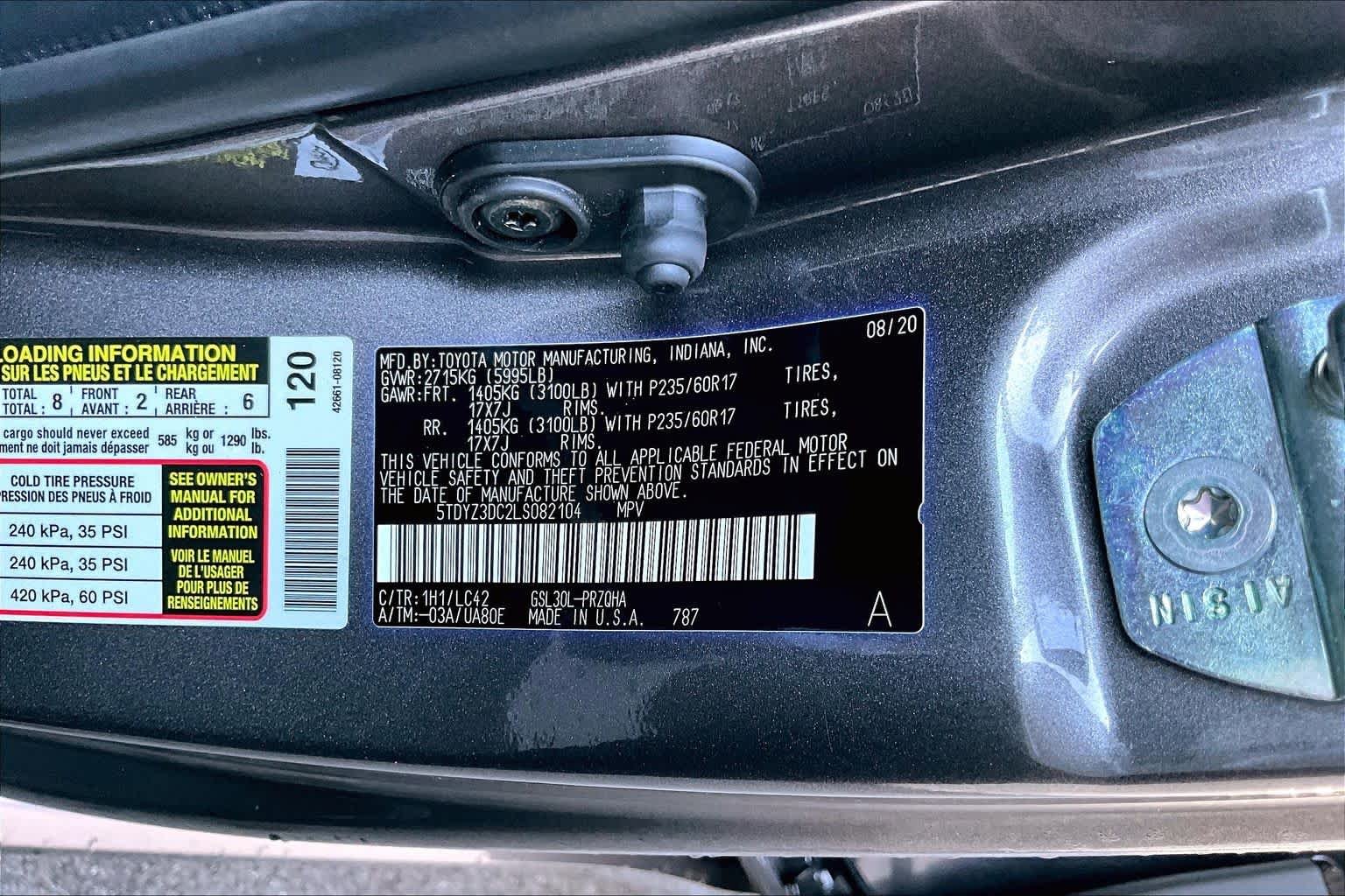 Used 2020 Predawn Gray Mica Toyota XLE image 34