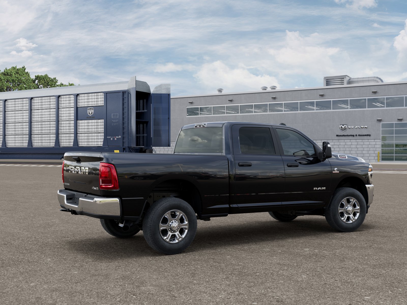 New 2026 Diamond Black Crystal Pearl-Coat Exterior Paint RAM Big Horn image 13